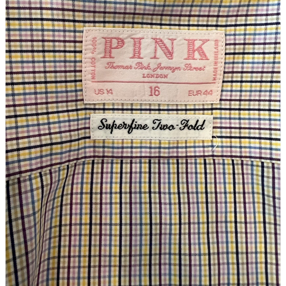 THOMAS PINK US 14 French Cuff Women Button Long Sleeve Shirt MULTI colors Money
